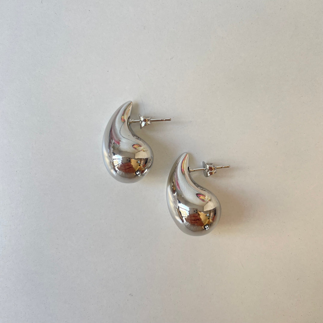 Teardrop Earrings -silver