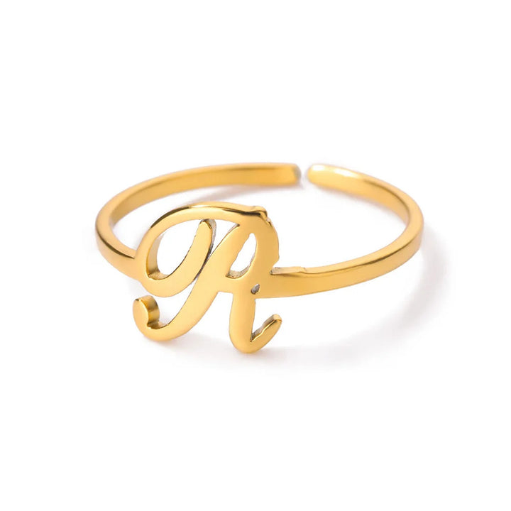 Dainty initial ring
