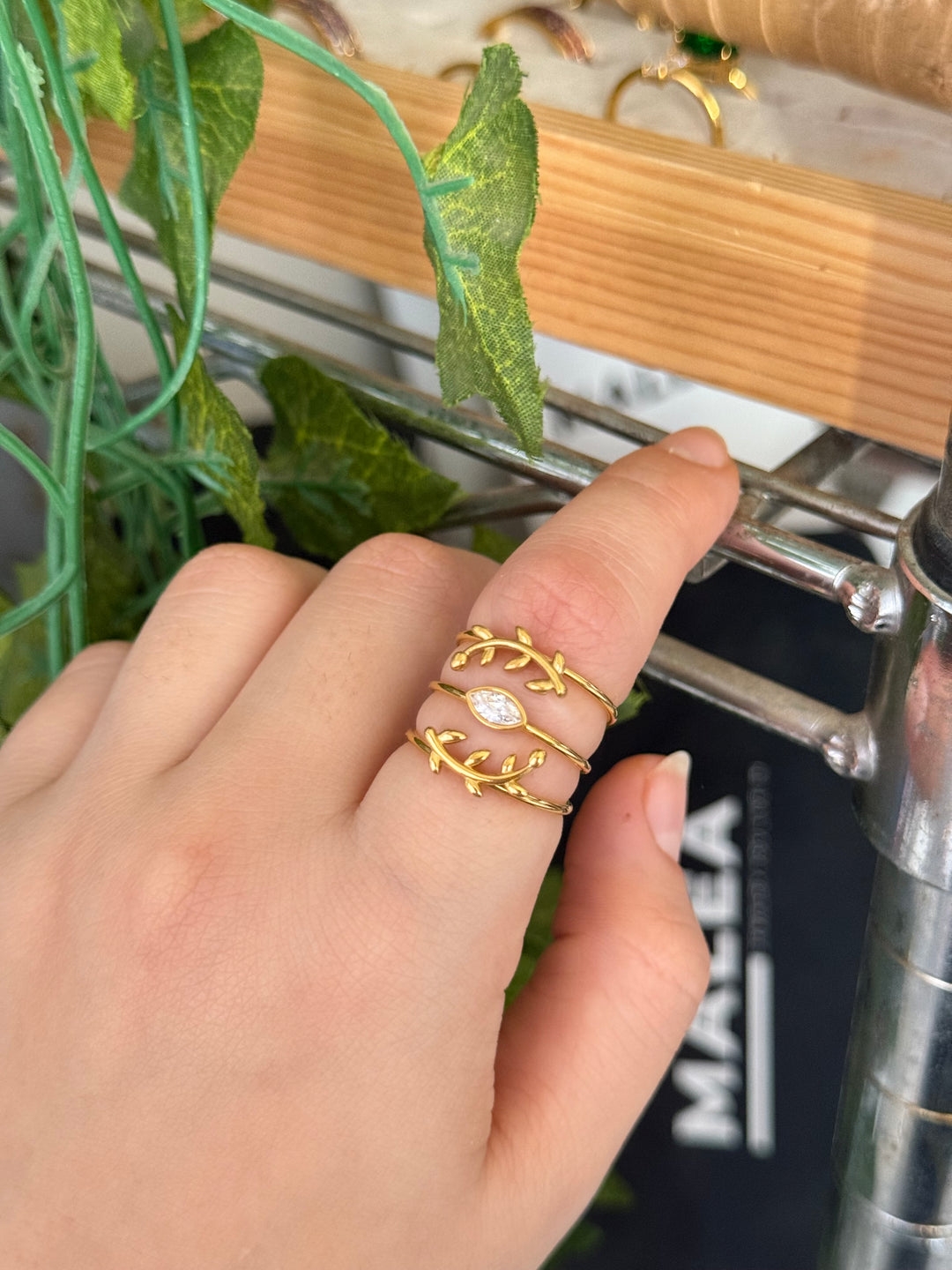 Marquise set of 3 rings