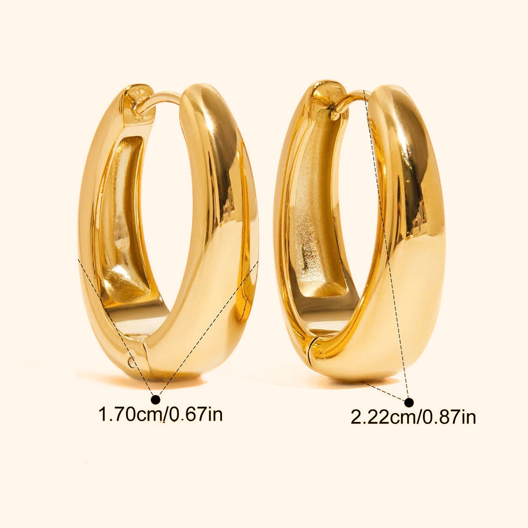 Bold dainty hoop earrings