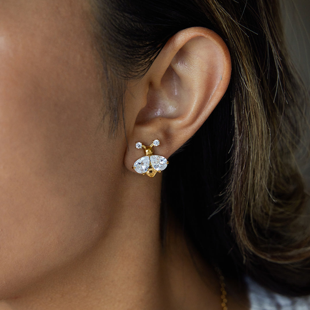 Bee dainty earrings