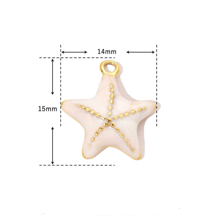 White starfish charm