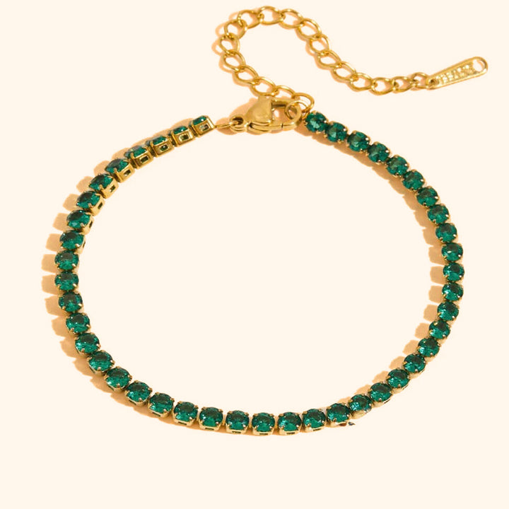 Classic emerald tennis bracelet
