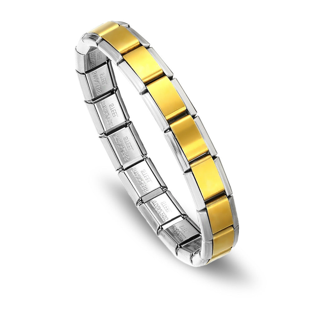Italian charm bracelet base -tone 2