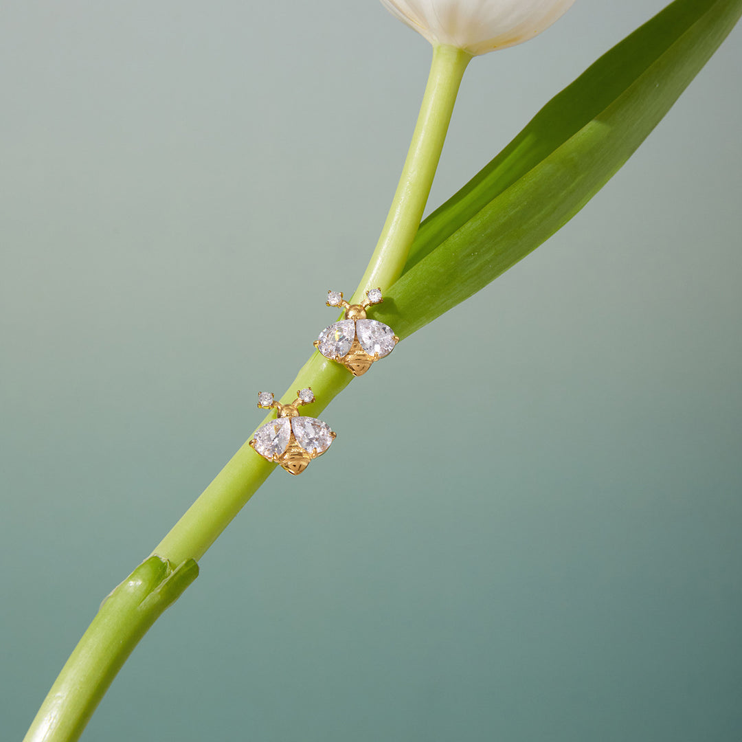 Bee dainty earrings