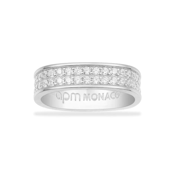 Layered tennis ring -LUXE
