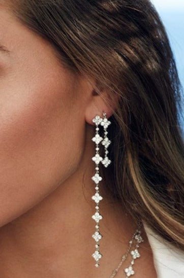 Double sparkle short earrings -LUXE