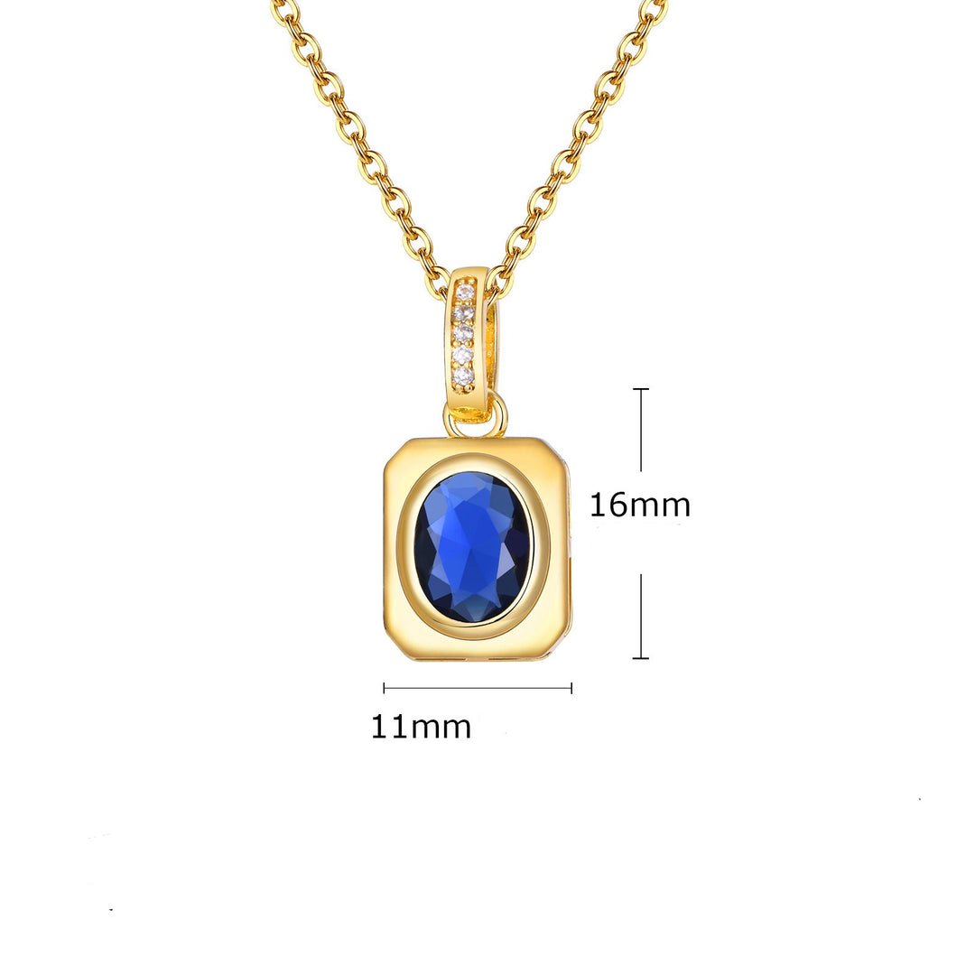 Everly necklace - blue