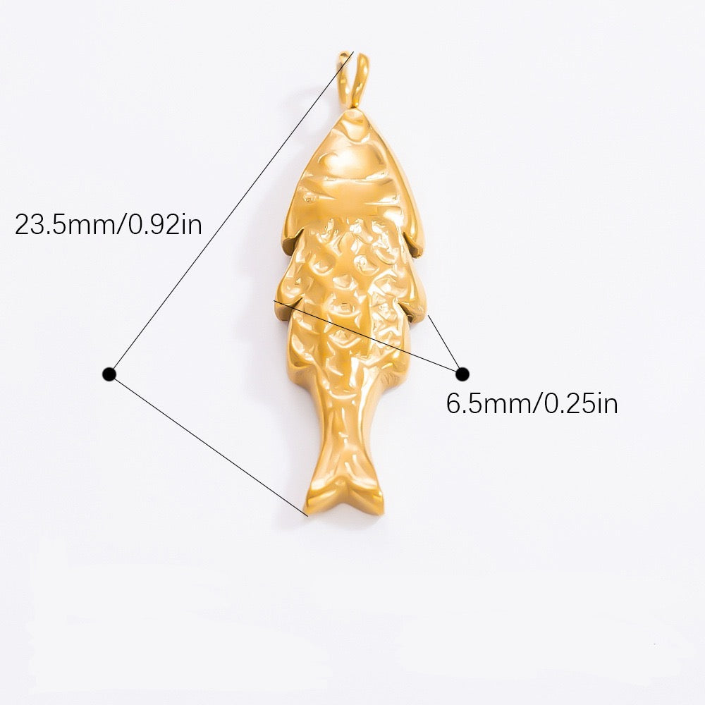 Golden fish charm - arrives june 7