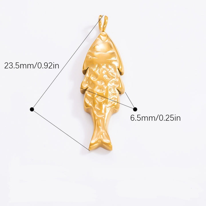 Golden fish charm - arrives june 7
