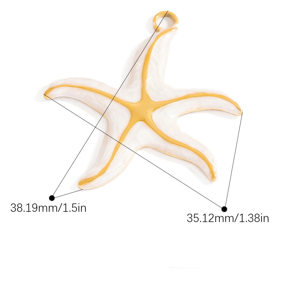 Big starfish white charm -arrives june 7