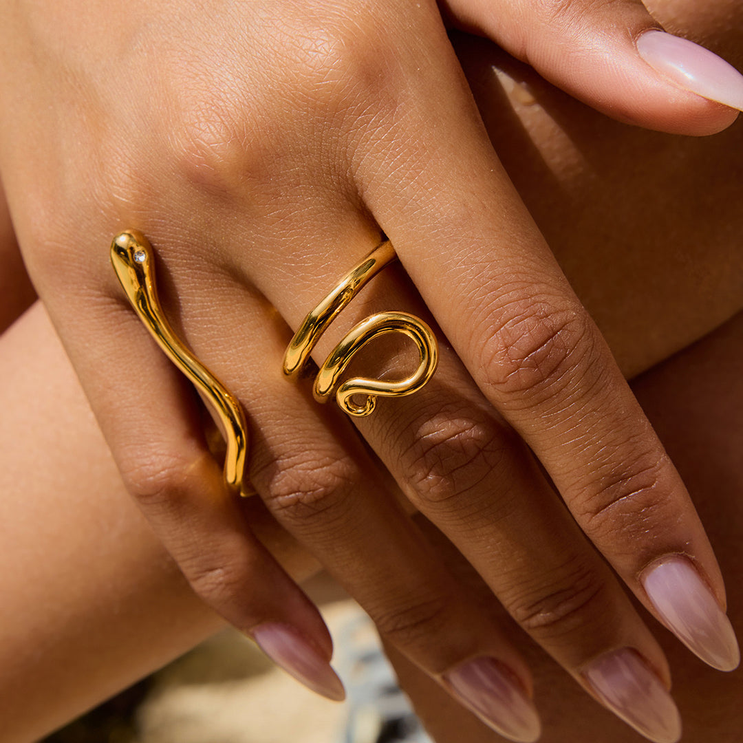 Double snake ring