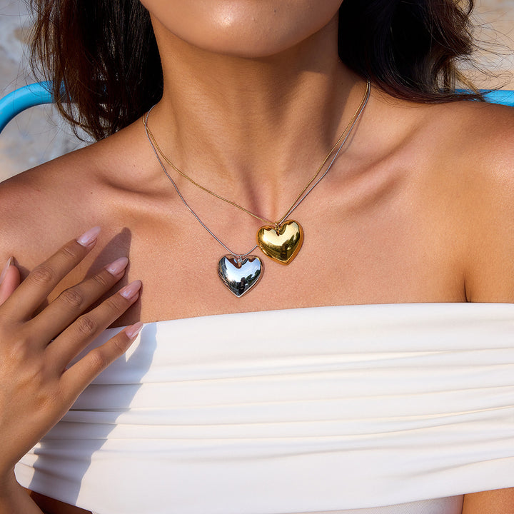 Chunky heart necklace