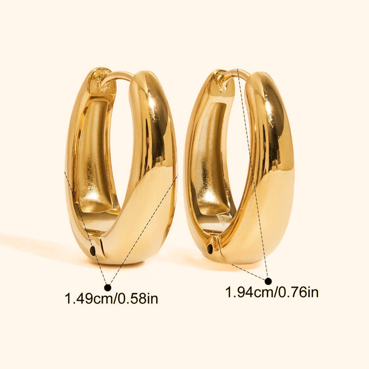 Bold dainty hoop earrings