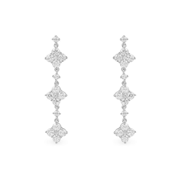 Double sparkle short earrings -LUXE