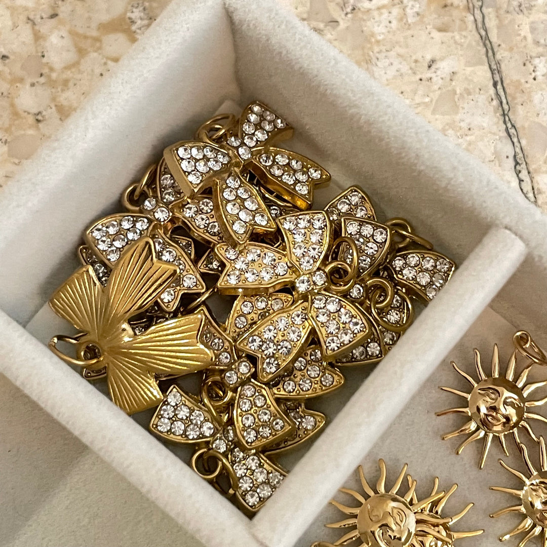 Bling bow charm - arrives june 7