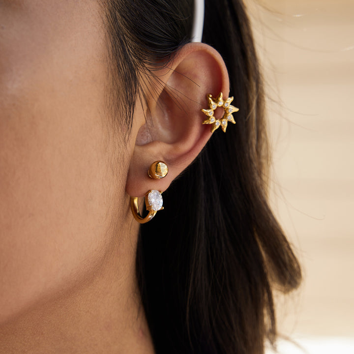 Bling sun earcuff