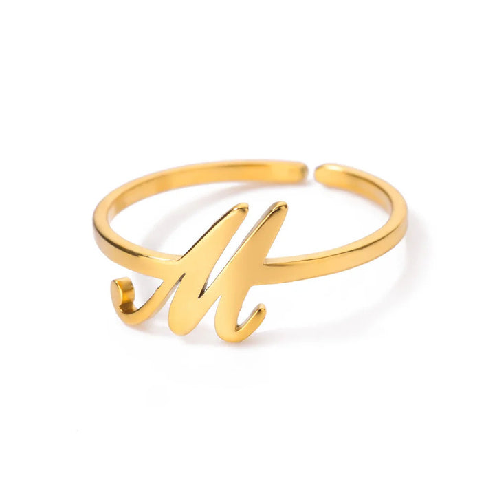 Dainty initial ring
