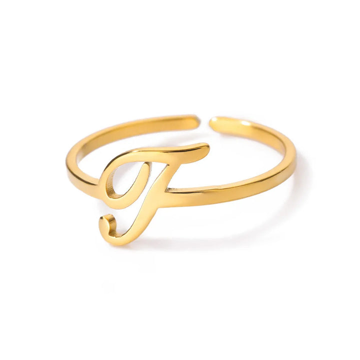 Dainty initial ring