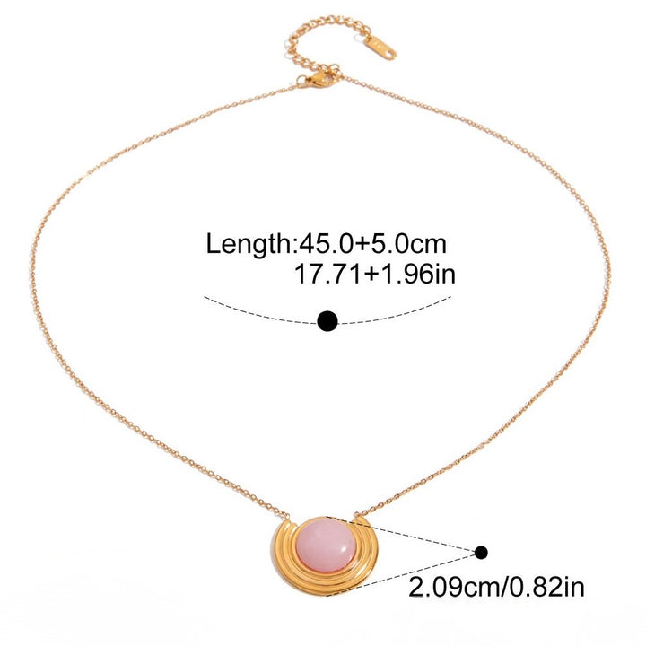 Pink icon necklace