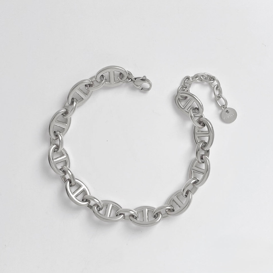 Carmen linked bracelet silver