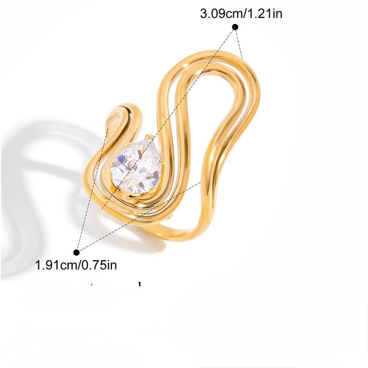 Crystal aurora ring
