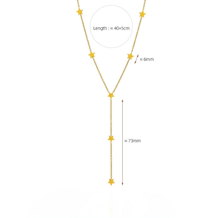 Dainty star necklace