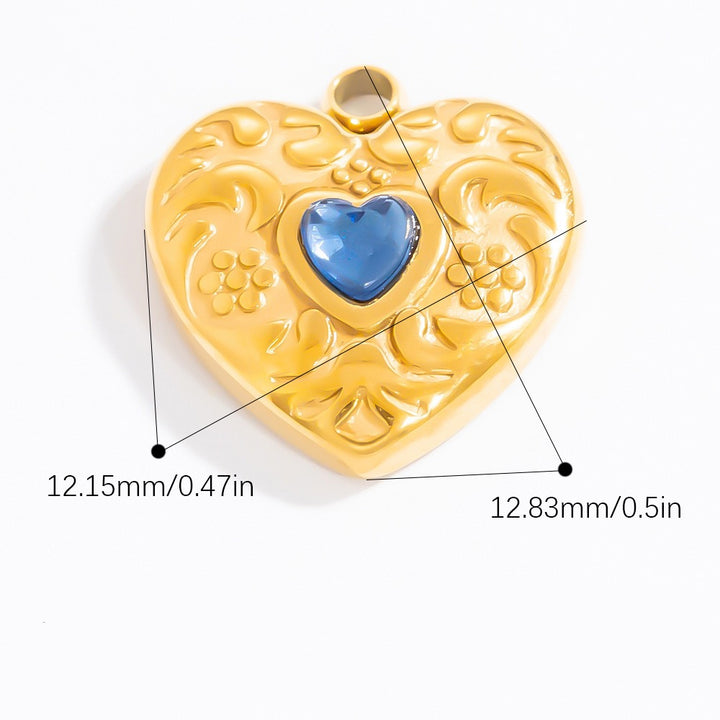 Ocean heart charm