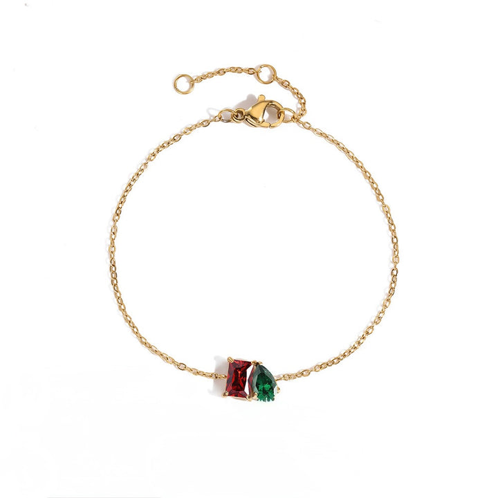 Toi et moi birthstone bracelet ( pre - order )