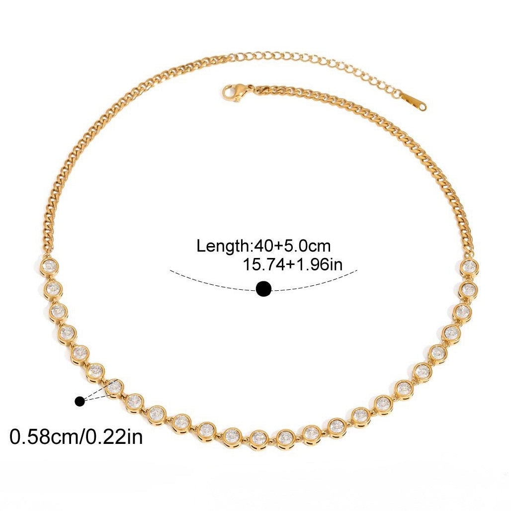 Link bling bullets necklace