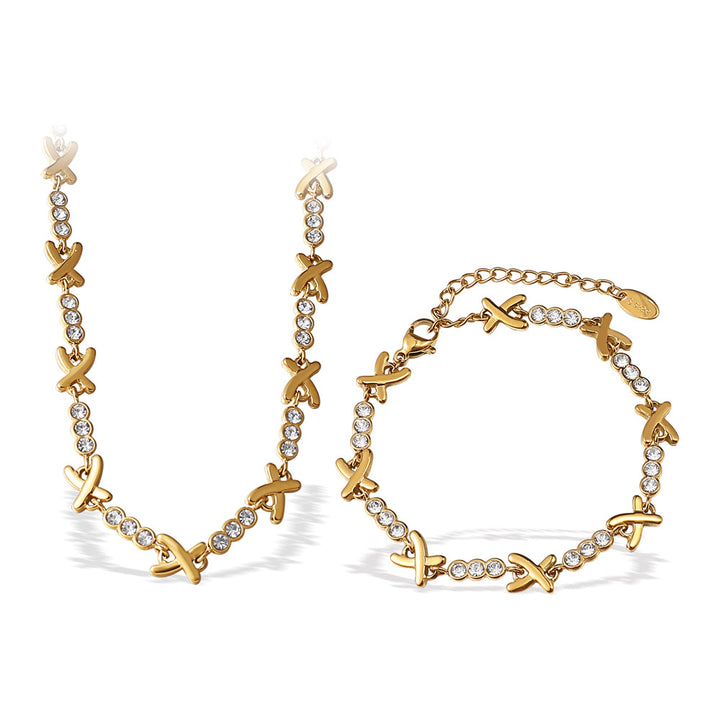 X tennis bracelet