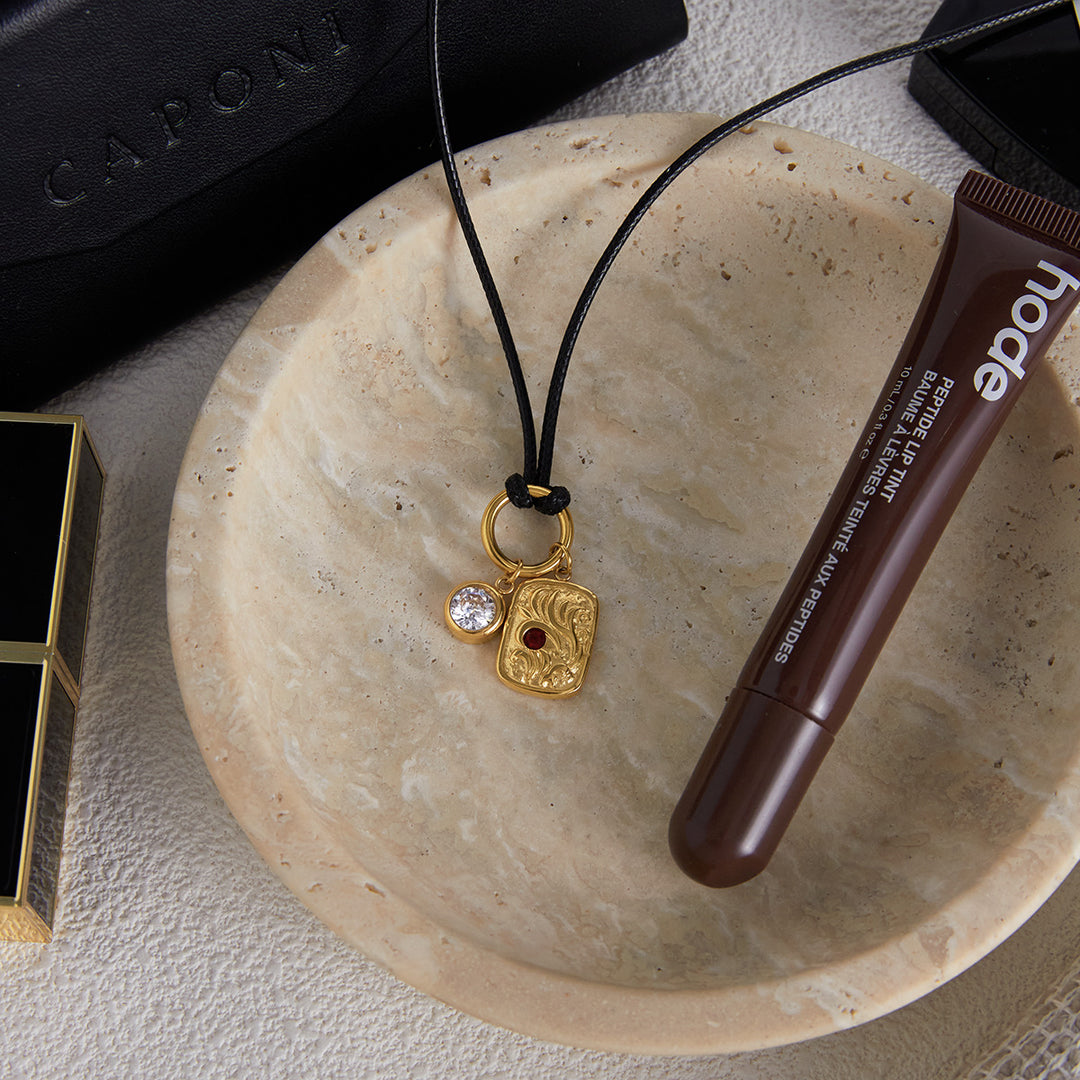 Classic leather rope necklace