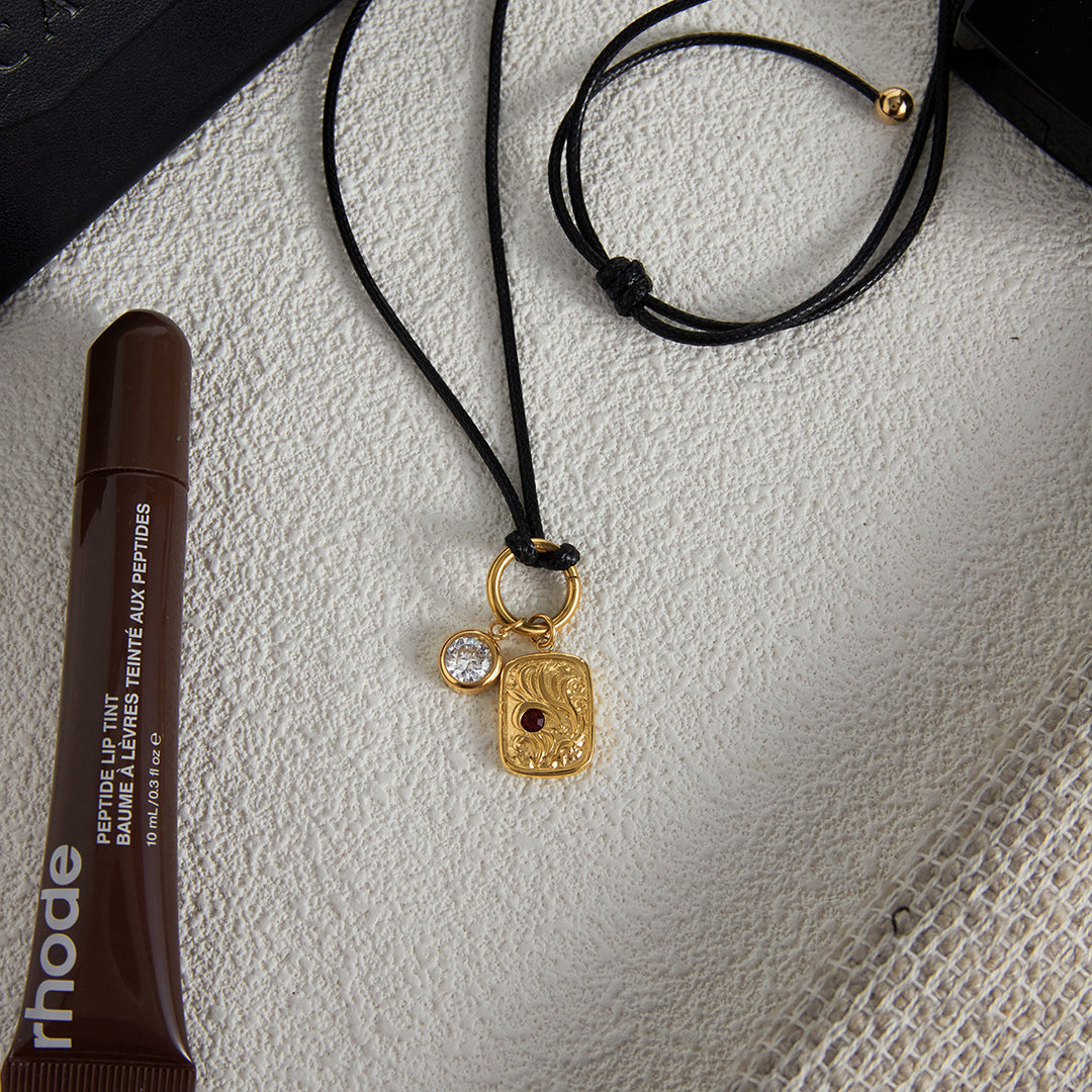 Classic leather rope necklace