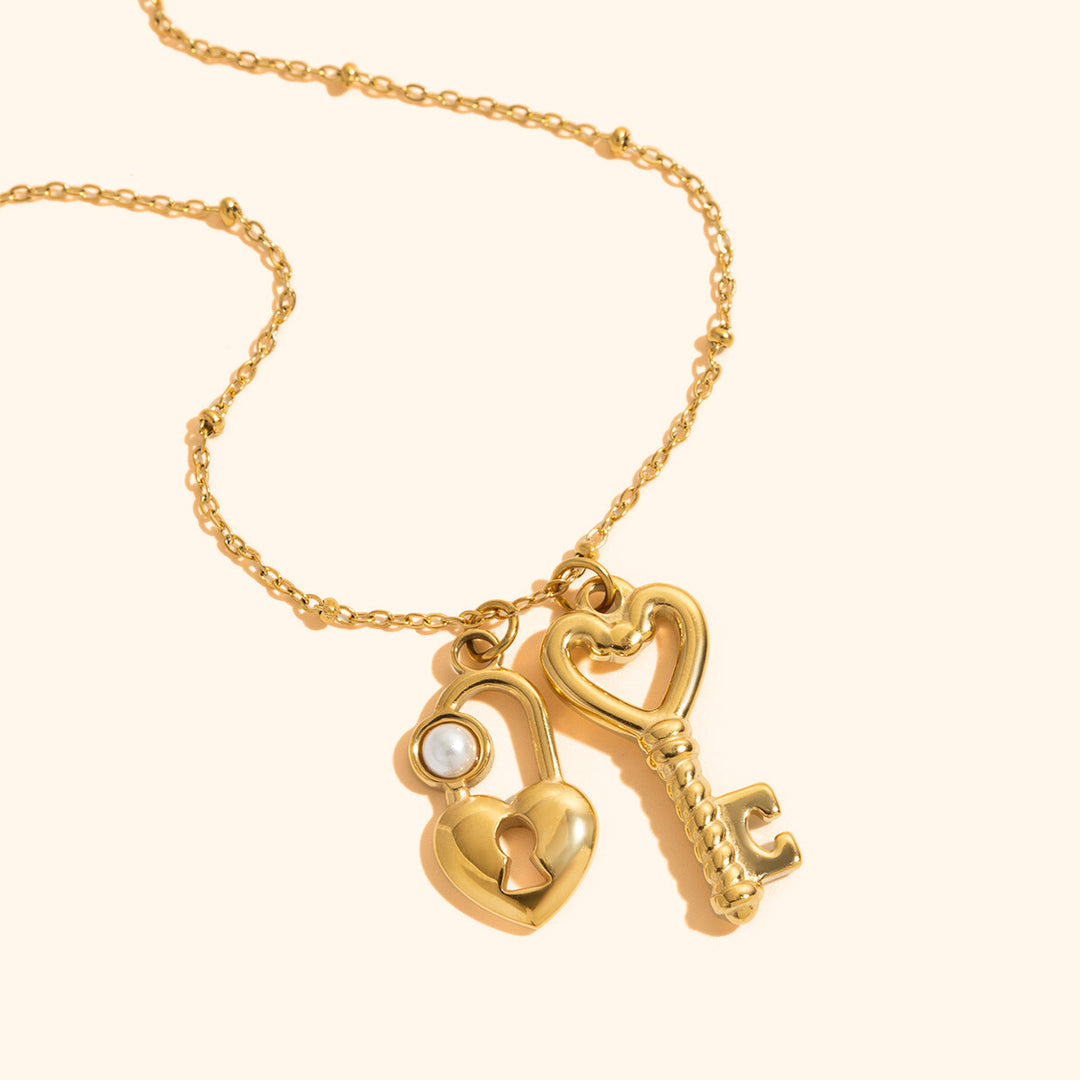 Key heart necklace