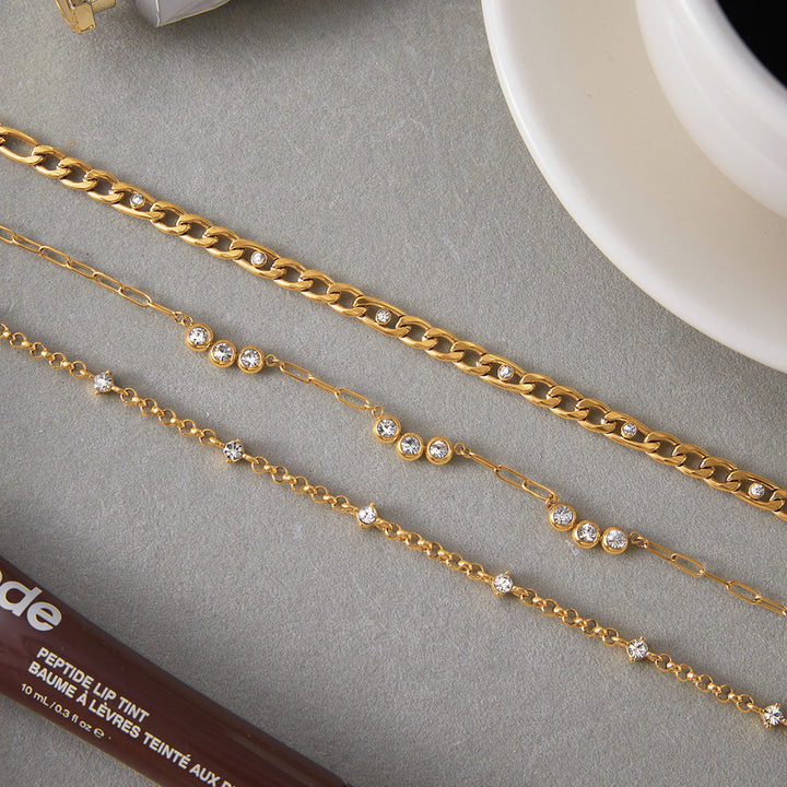 Trio bling chain necklaces ( sold separately )