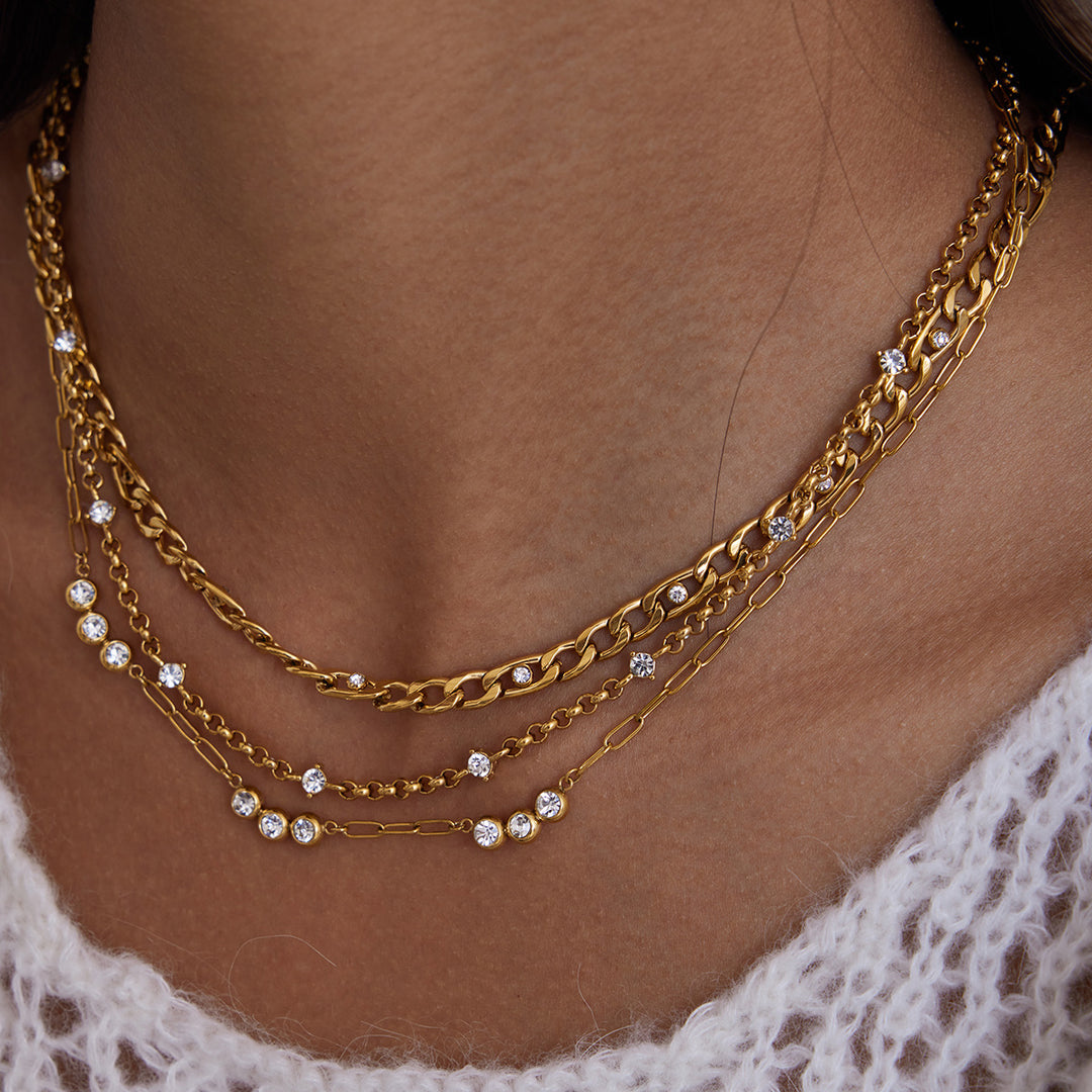 Trio bling chain necklaces ( sold separately )