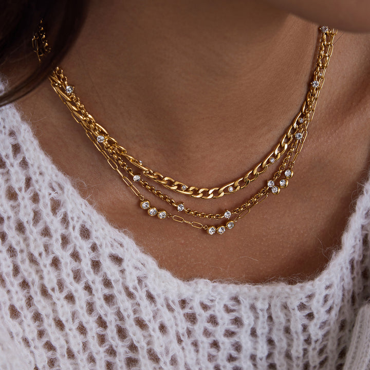 Trio bling chain necklaces ( sold separately )