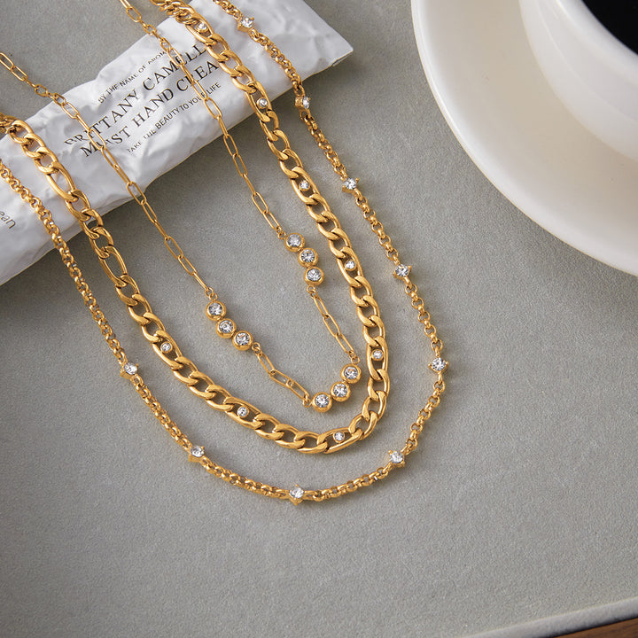 Trio bling chain necklaces ( sold separately )