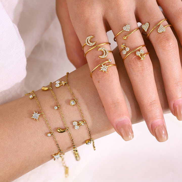 Single wrap heart ring