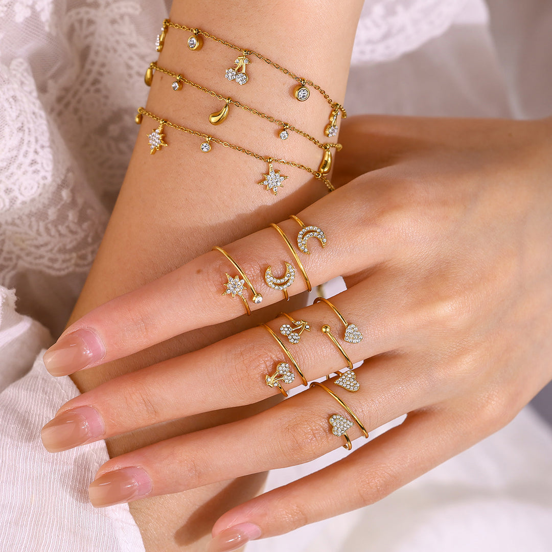 Single wrap heart ring