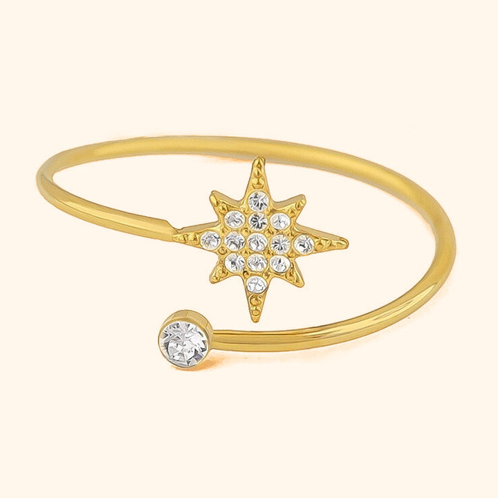 Single wrap sparkle ring