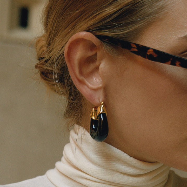 Resin chunky statement huggies