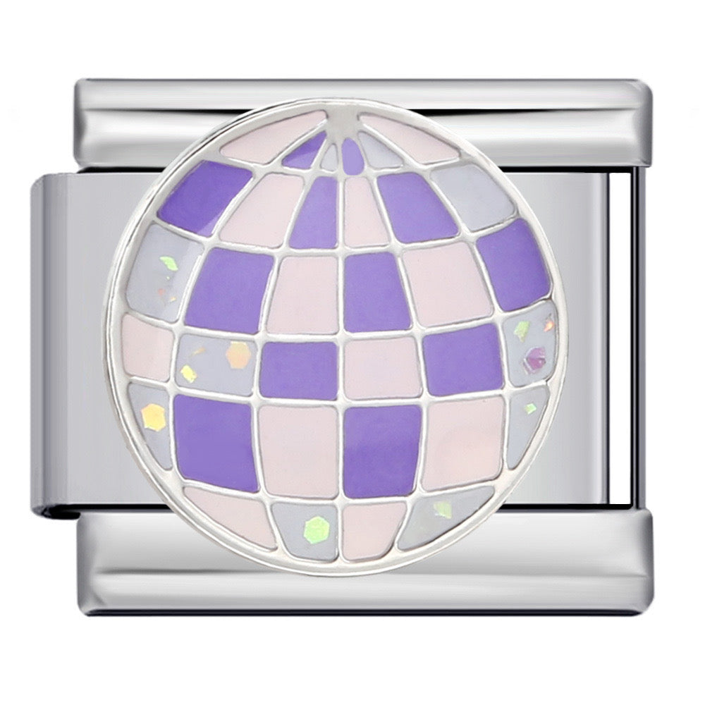 Disco ball italian charm