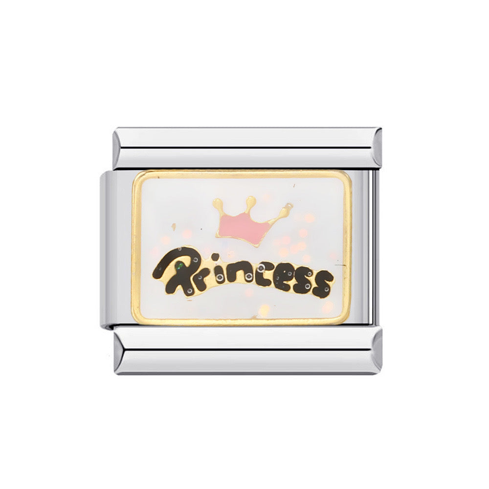 Princess italian charm silver