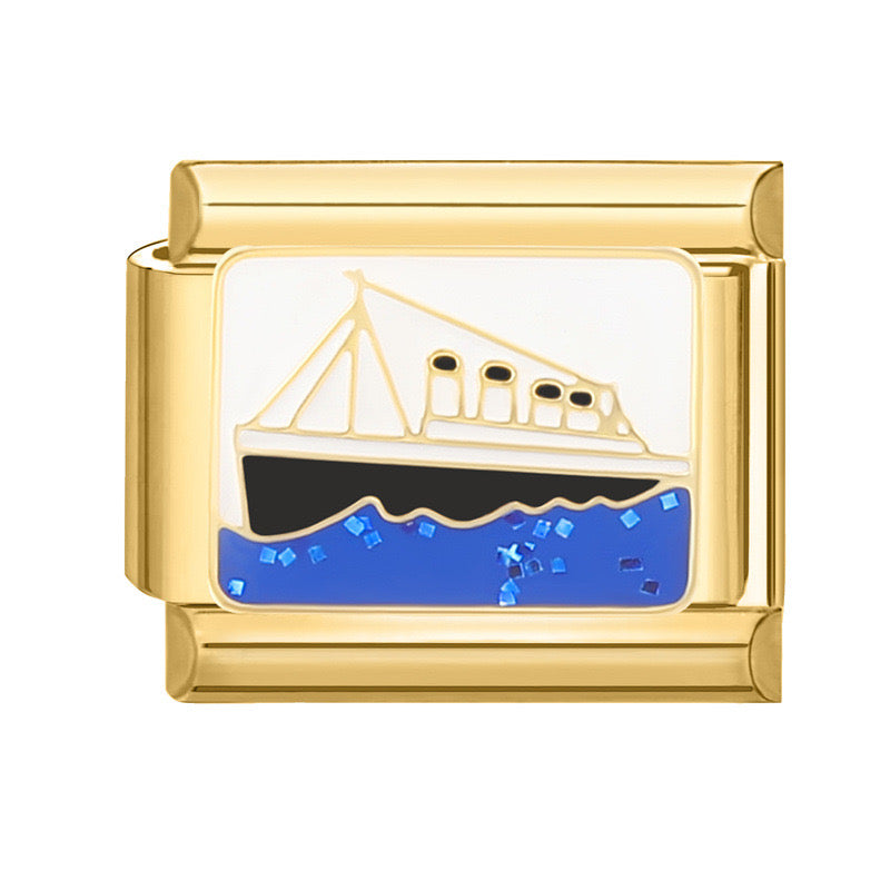 Titanic italian charm gold