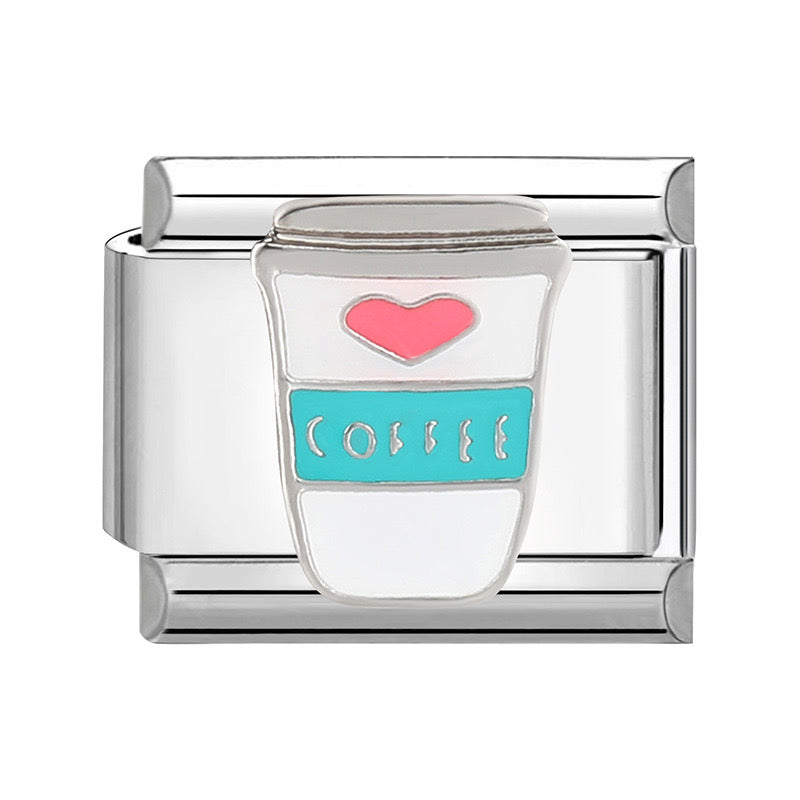 Coffee cup italian charm