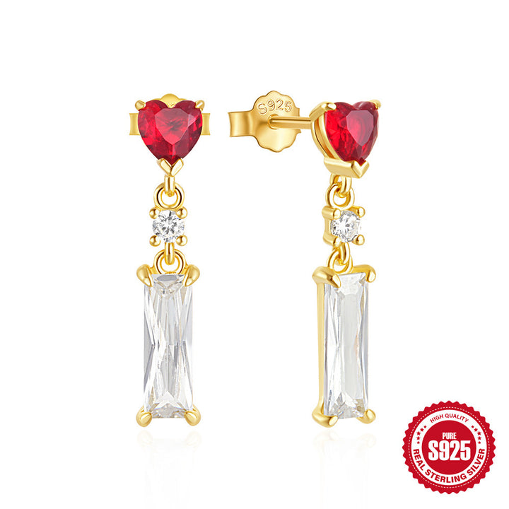 Lover girl dangling studs 1 pair