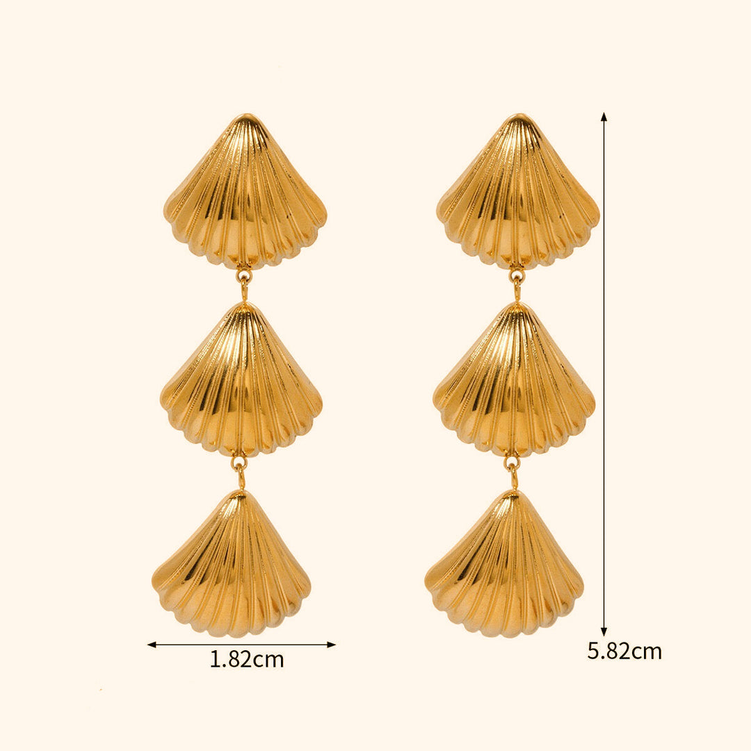 Long shell earrings