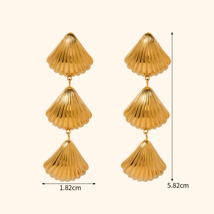 Long shell earrings