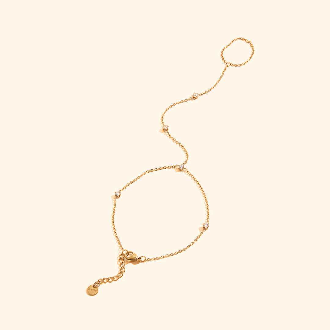 Gemma handchain bracelet